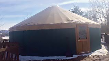 Yurt Tent on School Grounds
