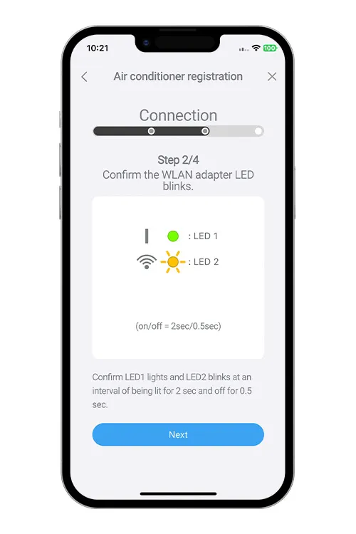 Press the WPS button on the WLAN router that you are connecting to.