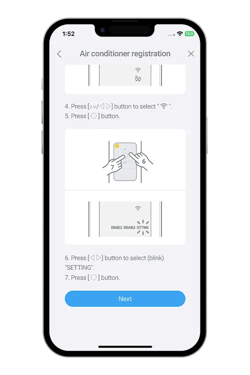 Press the WPS button on the WLAN router that you are connecting to. Refer to the operating manual of the WLAN router for the location of the button and how to press it.