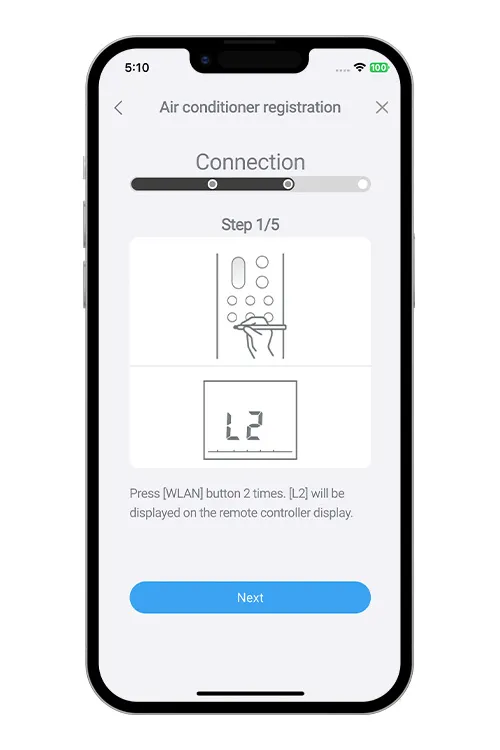 Press the WPS button on the WLAN router that you are connecting to. Refer to the operating manual of the WLAN router for the location of the button and how to press it.