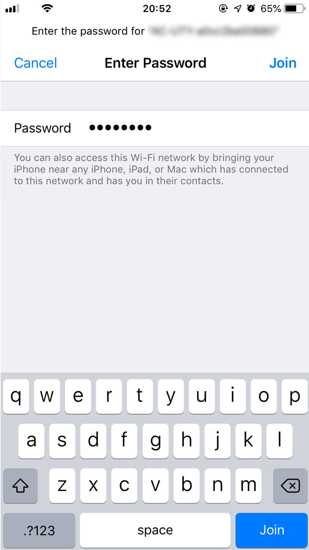 Enter the PIN code written on the W-LAN adapter then press [Join]. Depending on the type of W-LAN adapter, you may not need to enter a password